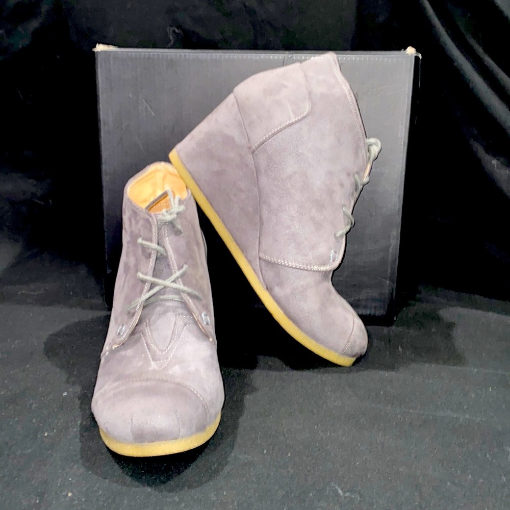 Chase + Chloe wedge booties
